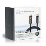 Nedis Actieve Optische Ultra High Speed HDMI™-Kabel met Ethernet | HDMI™ Connector | HDMI™ Connector | 8K@60Hz | 48 Gbps | 100.0 m | Rond | PVC | Zwart | Gift Box
