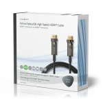 Nedis Actieve Optische Ultra High Speed HDMI™-Kabel met Ethernet | HDMI™ Connector | HDMI™ Connector | 8K@60Hz | 48 Gbps | 20.0 m | Rond | PVC | Zwart | Gift Box Nedis Actieve Optische Ultra High Speed HDMI™-Kabel met Ethernet | HDMI™ Connector | HDMI™ Connector | 8K@60Hz | 48 Gbps | 20.0 m | Rond | PVC | Zwart | Gift Box