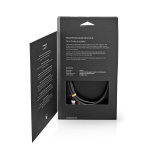 Nedis Stereo-Audiokabel | 3,5 mm Male | 2x RCA Male | Verguld | 1.00 m | Rond | Grijs / Gun Metal Grijs | Cover Window Box Nedis Stereo-Audiokabel | 3,5 mm Male | 2x RCA Male | Verguld | 1.00 m | Rond | Grijs / Gun Metal Grijs | Cover Window Box