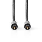 Nedis Optische Audiokabel | TosLink Male | TosLink Male | 3.00 m | Rond | Katoen | Gun Metal Grijs | Cover Window Box Nedis Optische Audiokabel | TosLink Male | TosLink Male | 3.00 m | Rond | Katoen | Gun Metal Grijs | Cover Window Box