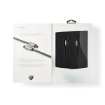 Nedis Optische Audiokabel | TosLink Male | TosLink Male | 3.00 m | Rond | Katoen | Gun Metal Grijs | Cover Window Box Nedis Optische Audiokabel | TosLink Male | TosLink Male | 3.00 m | Rond | Katoen | Gun Metal Grijs | Cover Window Box