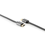 Nedis High Speed HDMI™-Kabel met Ethernet | HDMI™ Connector | HDMI™ Connector | 4K@60Hz | ARC | 18 Gbps | 1.00 m | Rond | Katoen | Gun Metal Grijs | Cover Window Box Nedis High Speed HDMI™-Kabel met Ethernet | HDMI™ Connector | HDMI™ Connector | 4K@60Hz | ARC | 18 Gbps | 1.00 m | Rond | Katoen | Gun Metal Grijs | Cover Window Box