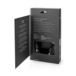 Nedis High Speed ​​HDMI™-Kabel met Ethernet | HDMI™ Connector | HDMI™ Connector | 4K@60Hz | ARC | 18 Gbps | 3.00 m | Rond | Katoen | Gun Metal Grijs | Cover Window Box