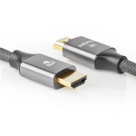 Nedis Ultra High Speed HDMI™-Kabel | HDMI™ Connector | HDMI™ Connector | 8K@60Hz | 48 Gbps | 2.00 m | Rond | 6.3 mm | Gun Metal Grijs | Cover Window Box Nedis Ultra High Speed HDMI™-Kabel | HDMI™ Connector | HDMI™ Connector | 8K@60Hz | 48 Gbps | 2.00 m | Rond | 6.3 mm | Gun Metal Grijs | Cover Window Box