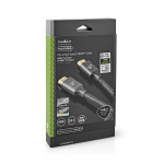 Nedis Ultra High Speed HDMI™-Kabel | HDMI™ Connector | HDMI™ Connector | 8K@60Hz | 48 Gbps | 2.00 m | Rond | 6.3 mm | Gun Metal Grijs | Cover Window Box Nedis Ultra High Speed HDMI™-Kabel | HDMI™ Connector | HDMI™ Connector | 8K@60Hz | 48 Gbps | 2.00 m | Rond | 6.3 mm | Gun Metal Grijs | Cover Window Box