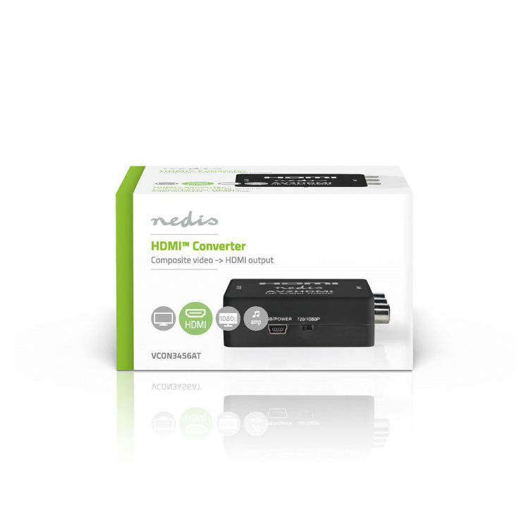 Nedis HDMI™-Converter | 3x RCA Female | 1x HDMI™ Output | 1-weg | 1080p | 1.65 Gbps | ABS | Antraciet