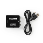 Nedis HDMI™-Converter | 3x RCA Female | 1x HDMI™ Output | 1-weg | 1080p | 1.65 Gbps | ABS | Antraciet