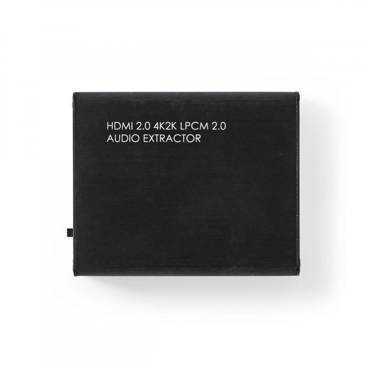 Nedis HDMI™-Extractor | HDMI™ Input | TosLink Female / 1x 3.5 mm / 1x HDMI™ Output | Maximale resolutie: 4K@60Hz | 18 Gbps | Metaal | Antraciet | Gift Box Nedis HDMI™-Extractor | HDMI™ Input | TosLink Female / 1x 3.5 mm / 1x HDMI™ Output | Maximale resolutie: 4K@60Hz | 18 Gbps | Metaal | Antraciet | Gift Box