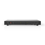Nedis HDMI™ Matrix-Switch | 4 x 2-Poorts poort(en) | 4x HDMI™ Input | 2x HDMI™ Output | 4K@30Hz | 3.4 Gbps | Afstandbestuurbaar | Metaal | Antraciet