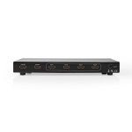Nedis HDMI™ Matrix-Switch | 4 x 2-Poorts poort(en) | 4x HDMI™ Input | 2x HDMI™ Output | 4K@30Hz | 3.4 Gbps | Afstandbestuurbaar | Metaal | Antraciet