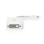 Nedis DisplayPort-Adapter | Mini-DisplayPort Male | DVI-D 24+1-Pins Female / HDMI™ Output / VGA Female 15p | 4K@60Hz | Vernikkeld | Schakelbaar | 0.20 m | Rond | ABS | ABS | Wit | Blister