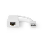 Nedis USB-netwerkadapter | USB 2.0 | 100 Mbps | USB-A Male | RJ45 Female | 0.20 m | Rond | Verguld / Vernikkeld | Koper | Wit | Doos Nedis USB-netwerkadapter | USB 2.0 | 100 Mbps | USB-A Male | RJ45 Female | 0.20 m | Rond | Verguld / Vernikkeld | Koper | Wit | Doos