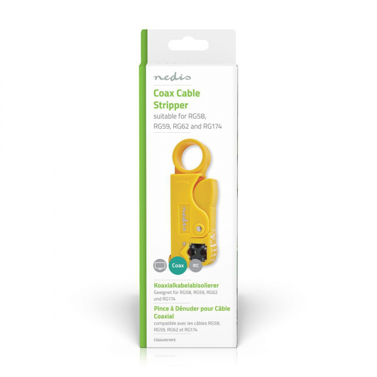 Nedis Kabelstriptang | Stripping Tool | PVC / Staal | Geel / Zwart