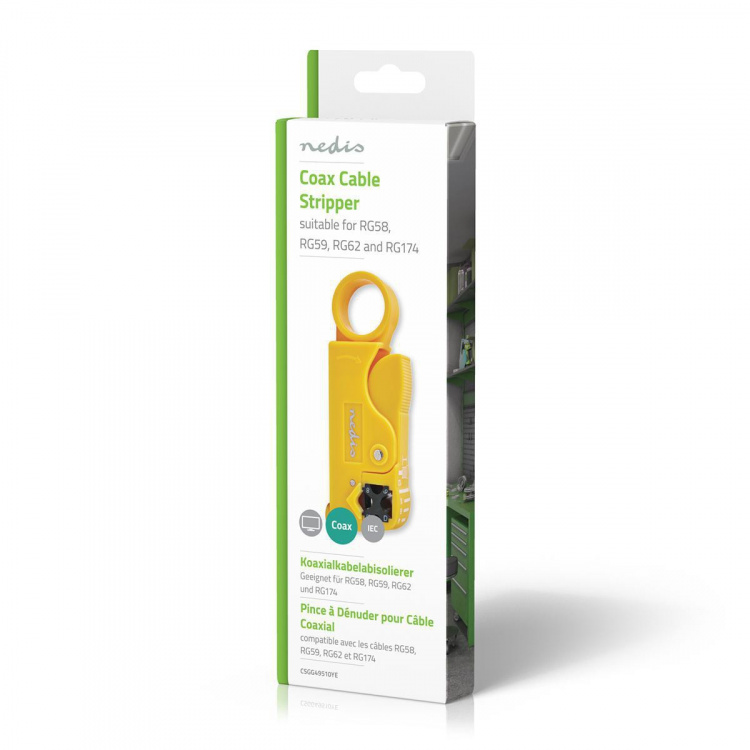 Nedis Kabelstriptang | Stripping Tool | PVC / Staal | Geel / Zwart