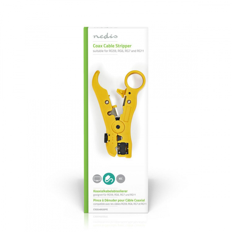 Nedis Kabelstriptang | Stripping Tool | ABS / Staal | Geel / Zwart
