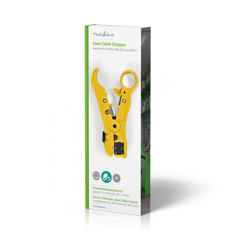 Nedis Kabelstriptang | Stripping Tool | ABS / Staal | Geel / Zwart