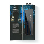 Nedis USB-Kabel | USB 2.0 | USB-C™ Male | USB-C™ Male | 480 Mbps | Verguld | 1.00 m | Rond | Gevlochten / Nylon | Blauw / Zwart | Cover Window Box Nedis USB-Kabel | USB 2.0 | USB-C™ Male | USB-C™ Male | 480 Mbps | Verguld | 1.00 m | Rond | Gevlochten / Nylon | Blauw / Zwart | Cover Window Box