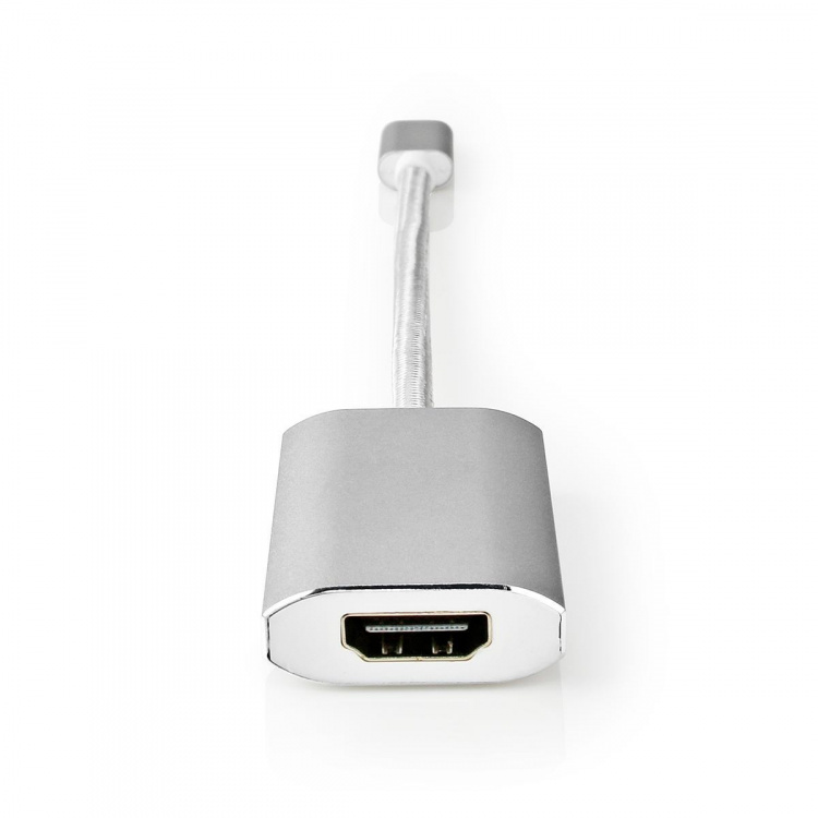 Nedis USB-C™ Adapter | USB 3.2 Gen 1 | USB-C™ Male | HDMI™ Output | 4K@60Hz | Power delivery | 0.20 m | Rond | Verguld | Gevlochten / Nylon | Zilver | Cover Window Box Nedis USB-C™ Adapter | USB 3.2 Gen 1 | USB-C™ Male | HDMI™ Output | 4K@60Hz | Power delivery | 0.20 m | Rond | Verguld | Gevlochten / Nylon | Zilver | Cover Window Box