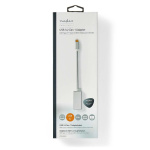 Nedis USB-C™ Adapter | USB 3.2 Gen 1 | USB-C™ Male | Mini DisplayPort Female | 0.20 m | Rond | Verguld | Gevlochten / Nylon | Zilver | Cover Window Box