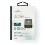Nedis HDMI™-Adapter | HDMI™ Male / HDMI™ Mini-Connector | HDMI™ Output | Verguld | Recht | Aluminium | Gun Metal Grijs | 1 Stuks | Cover Window Box