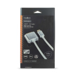 Nedis HDMI™ Kabel | HDMI™ Connector | DVI-D 24+1-Pins Male | 2560x1600 | Verguld | 2.00 m | Recht | Gevlochten | Zilver | Cover Window Box