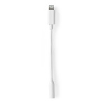 Nedis Lightning-Adapter | Apple Lightning 8-Pins | 3,5 mm Female | Vernikkeld | 0.10 m | Rond | PVC | Doos