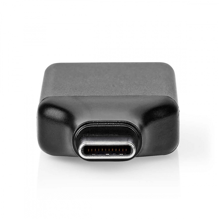 Nedis USB-C™ Adapter | USB 3.2 Gen 1 | USB-C™ Male | HDMI™ Female | 4K@60Hz | Rond | Vernikkeld | Grijs / Zwart | Envelop