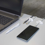 Nedis Kabelmanagement | Kabelclip | Vergrendeld | 3 Stuks | Aantal sleuven: 3 Sleuven | Maximale kabeldikte: 7.5 mm | Polypropylene | Wit