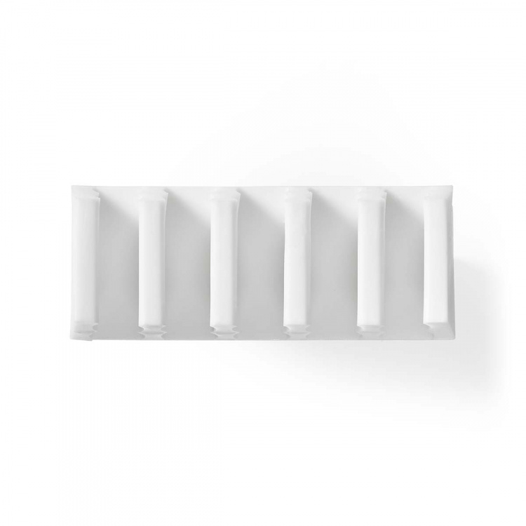 Nedis Kabelmanagement | Kabelclip | Click & Go | 2 Stuks | Aantal sleuven: 5 Sleuven | Maximale kabeldikte: 7.1 mm | Polypropylene | Wit Nedis Kabelmanagement | Kabelclip | Click & Go | 2 Stuks | Aantal sleuven: 5 Sleuven | Maximale kabeldikte: 7.1 mm | Polypropylene | Wit