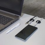 Nedis Kabelmanagement | Kabelclip | Click & Go | 4 Stuks | Aantal sleuven: 3 Sleuven | Maximale kabeldikte: 5.3 mm | TPE | Zwart