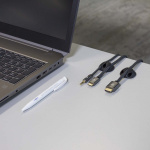 Nedis Kabelmanagement | Kabelclip | Click & Go | 4 Stuks | Aantal sleuven: 3 Sleuven | Maximale kabeldikte: 5.3 mm | TPE | Zwart