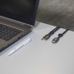 Nedis Kabelmanagement | Kabelclip | Click & Go | 6 Stuks | Aantal sleuven: 2 Sleuven | Maximale kabeldikte: 5.3 mm | TPE | Zwart