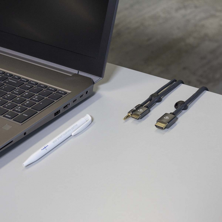 Nedis Kabelmanagement | Kabelclip | Click & Go | 6 Stuks | Aantal sleuven: 2 Sleuven | Maximale kabeldikte: 5.3 mm | TPE | Zwart