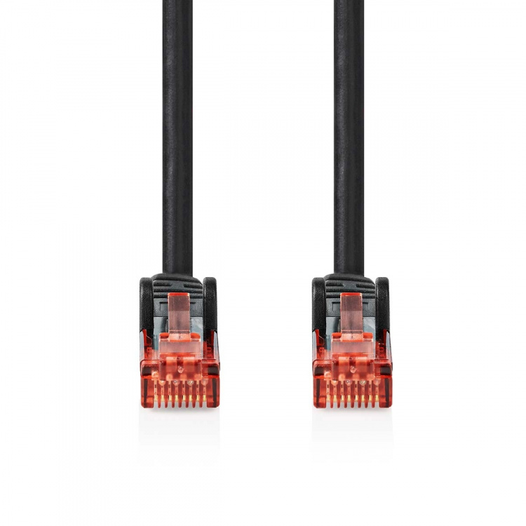 Nedis CAT6 Netwerkkabel | RJ45 Male | RJ45 Male | U/UTP | 20.0 m | Buitenshuis | Rond | PVC | Zwart | Doos