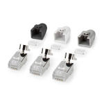 Nedis RJ45-Connector | RJ45 Pass Through | Stevig/Gesnoerd FTP CAT7 | Recht | Verguld | 10 Stuks | Polycarbonate | Grijs / Wit / Zwart | Doos Nedis RJ45-Connector | RJ45 Pass Through | Stevig/Gesnoerd FTP CAT7 | Recht | Verguld | 10 Stuks | Polycarbonate | Grijs / Wit / Zwart | Doos