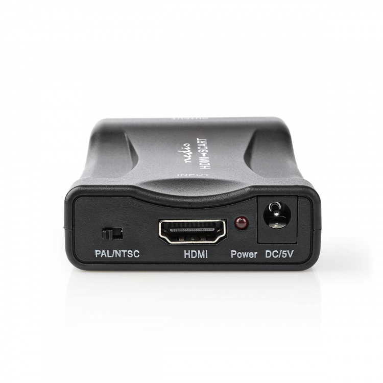 Nedis HDMI™-Converter | HDMI™ Input | Scart Female | 1-weg | 1080p | 1.2 Gbps | ABS | Zwart Nedis HDMI™-Converter | HDMI™ Input | Scart Female | 1-weg | 1080p | 1.2 Gbps | ABS | Zwart
