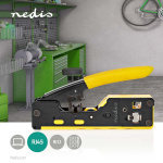 Nedis Krimptang | CAT5 / CAT5e / CAT6 / CAT6a / CAT7 / RJ12 / RJ45 | Snijden / Strippen / Tang | Rubberen / Staal | Geel / Zwart Nedis Krimptang | CAT5 / CAT5e / CAT6 / CAT6a / CAT7 / RJ12 / RJ45 | Snijden / Strippen / Tang | Rubberen / Staal | Geel / Zwart