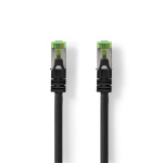 Nedis CAT7 Netwerkkabel | S/FTP | RJ45 Male | RJ45 Male | 10.0 m | Snagless | Rond | LSZH | Zwart | Envelop