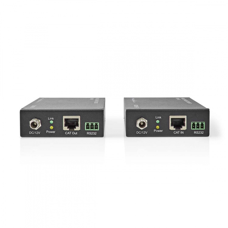 Nedis HDMI™-Extender | Over Cat6 | tot 60 m | 4K@60Hz | 18 Gbps | Metaal | Antraciet