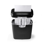 Nedis Papierversnipperaar | Strips Snijden | 6x A4-pagina\'s | 10 l | Veiligheidsnorm: DIN 2 | 190 W | Zwart