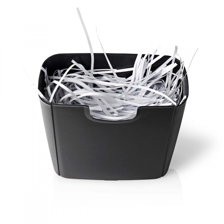 Nedis Papierversnipperaar | Strips Snijden | 6x A4-pagina\'s | 10 l | Veiligheidsnorm: DIN 2 | 190 W | Zwart