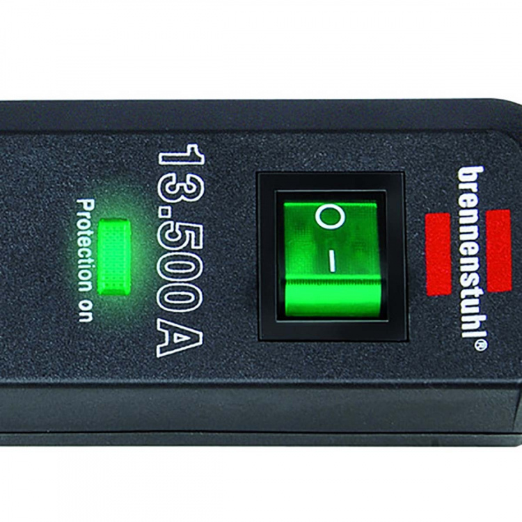 brennenstuhl Overspanningsbeveiligde Stekkerdoos Eco-Line 6-voudig 1.50 m - Geaard