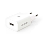 Nedis Oplader | 12 W | Snellaad functie | 1x 2.4 A | Outputs: 1 | USB-A | Geen Kabel Inbegrepen | Single Voltage Output | Wit