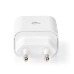 Nedis Oplader | 20 W | PD3.0 20W | Snellaad functie | 1.67 / 2.22 / 3.0 A | Outputs: 1 | USB-C™ | Lightning 8-Pins (Los) Kabel | 1.00 m | Automatische Voltage Selectie | Wit