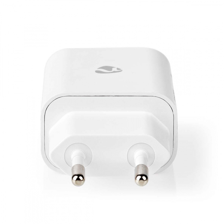 Nedis Oplader | 20 W | PD3.0 20W | Snellaad functie | 1.67 / 2.22 / 3.0 A | Outputs: 1 | USB-C™ | Lightning 8-Pins (Los) Kabel | 1.00 m | Automatische Voltage Selectie | Wit