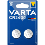Varta Lithium-Knoopcelbatterij CR2430 | 3 V DC | 290 mAh | 2-Blister | Zilver Varta Lithium-Knoopcelbatterij CR2430 | 3 V DC | 290 mAh | 2-Blister | Zilver