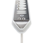 brennenstuhl Estilo 6-voudige hoek-stopcontactstrip met hoogwaardig RVS-oppervlak voor keuken en kantoor (bureaucontactdoos met 4x veiligheidscontactdozen, 2x Euro-stopcontacten, incl. USB-oplaadfunctie) zilver/wit TYPE F brennenstuhl Estilo 6-voudige hoek-stopcontactstrip met hoogwaardig RVS-oppervlak voor keuken en kantoor (bureaucontactdoos met 4x veiligheidscontactdozen, 2x Euro-stopcontacten, incl. USB-oplaadfunctie) zilver/wit TYPE F