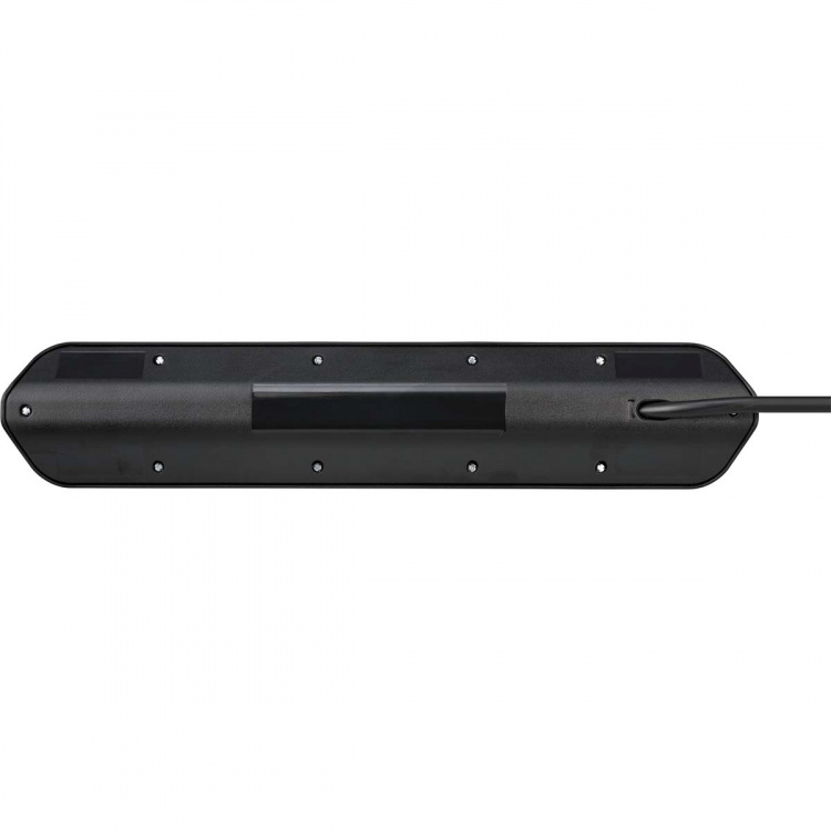 brennenstuhl Estilo 6-voudige hoek-stopcontactstrip met hoogwaardig RVS-oppervlak voor keuken en kantoor (bureaustopcontact met 4x veiligheidscontactdozen, 2x Euro-stopcontacten, incl. USB-oplaadfunctie) TYPE F