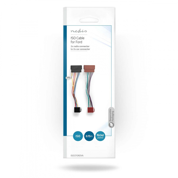 Nedis ISO-Kabel voor Autoradio | ISO-compatibiliteit: Ford | 0.15 m | Rond | PVC | Polybag