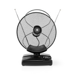 Nedis Binnenantenne | Actief | FM / UHF / VHF | Ontvangstbereik: 0-25 km | LTE700 | Versterking: 36 dB | Versterkingsregelaar | ABS | Zwart